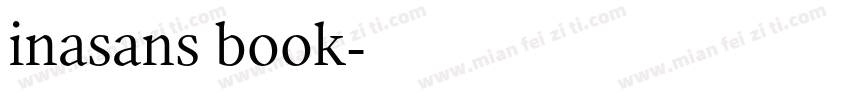 inasans book字体转换